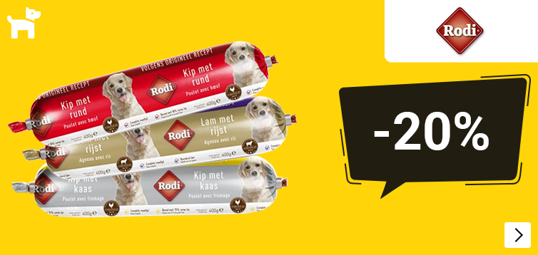 Rodi Worsten 20% korting DOG